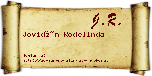 Jovián Rodelinda névjegykártya